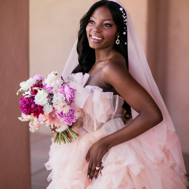 Enchanting White and Pink Sedona Styled Wedding