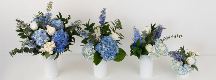 Hydrangea Hues Flower Centerpieces