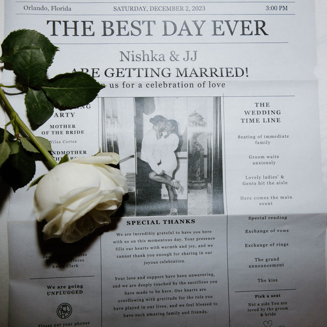 Black Tie White and Green Florida Wedding