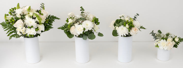 Earth And Ivory Flower Centerpieces