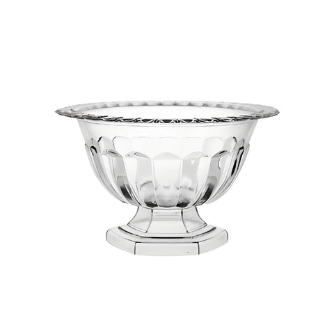 ABBY COMPOTE FLOWER VASE CLEAR