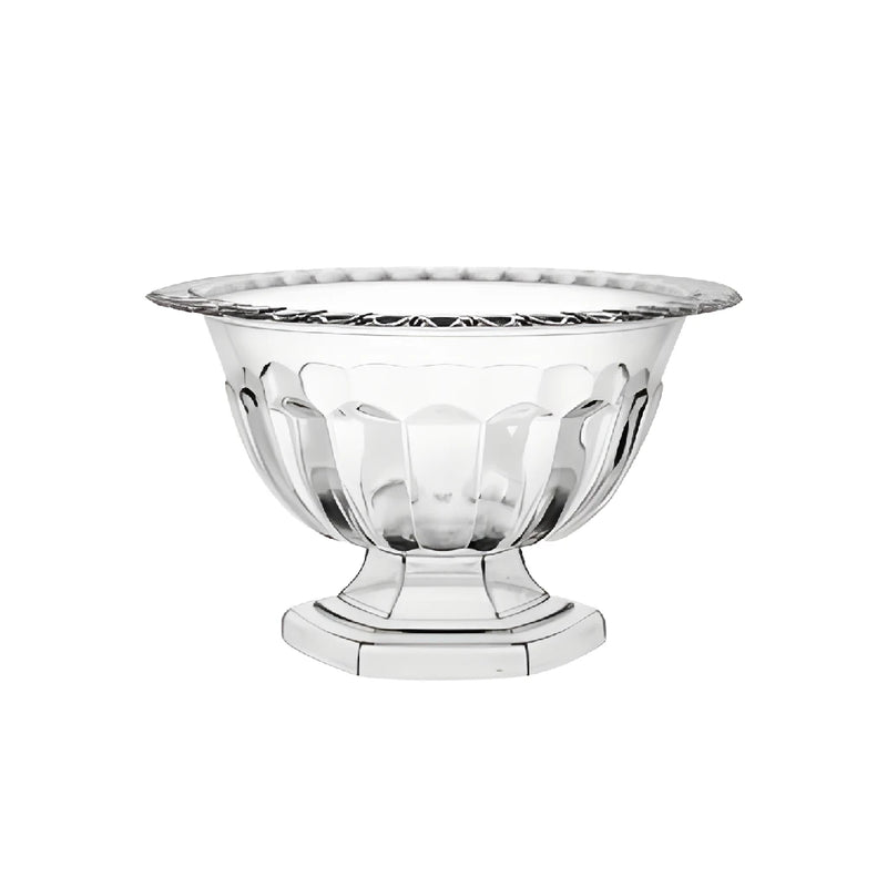 ABBY COMPOTE FLOWER VASE CLEAR