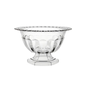 ABBY COMPOTE FLOWER VASE CLEAR