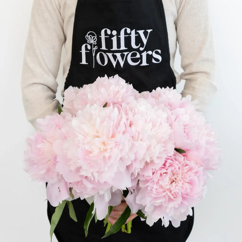 Alertie Pink Peonies Apron - Image