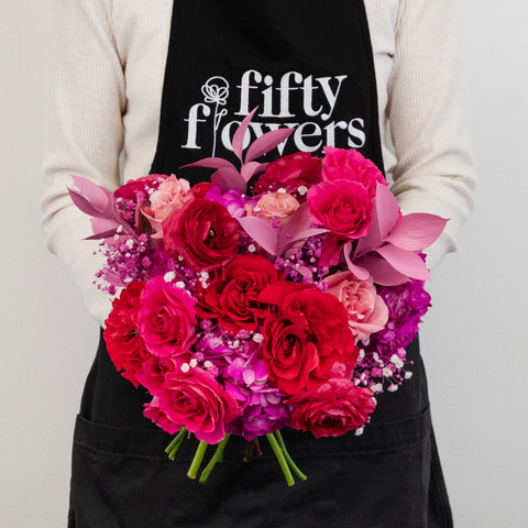 All Things Pink Diy Flower Kit Apron - Image