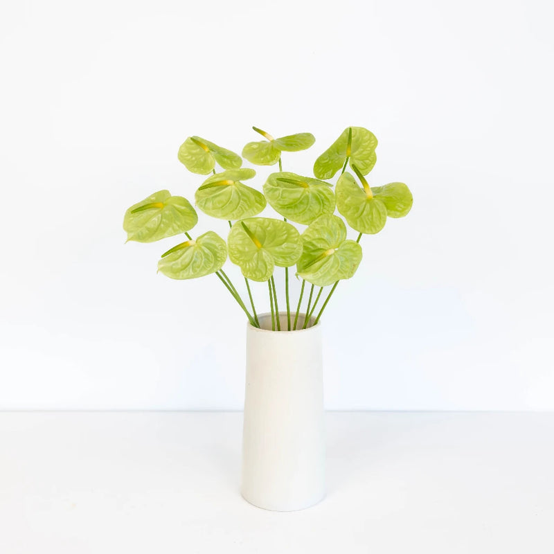 Anthurium Apple Green Tropical Flower Vase - Image