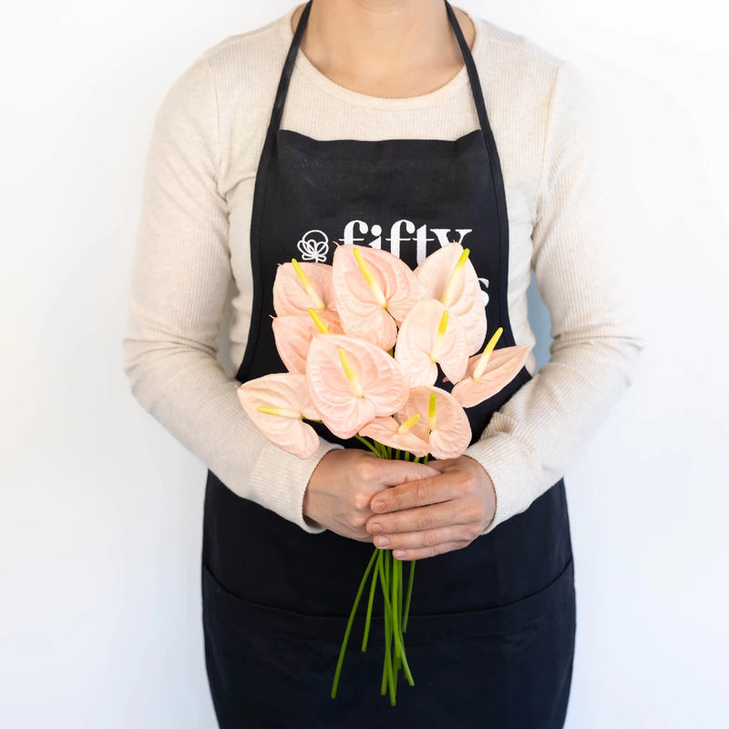 Anthurium Pink Tropical Flower Apron - Image
