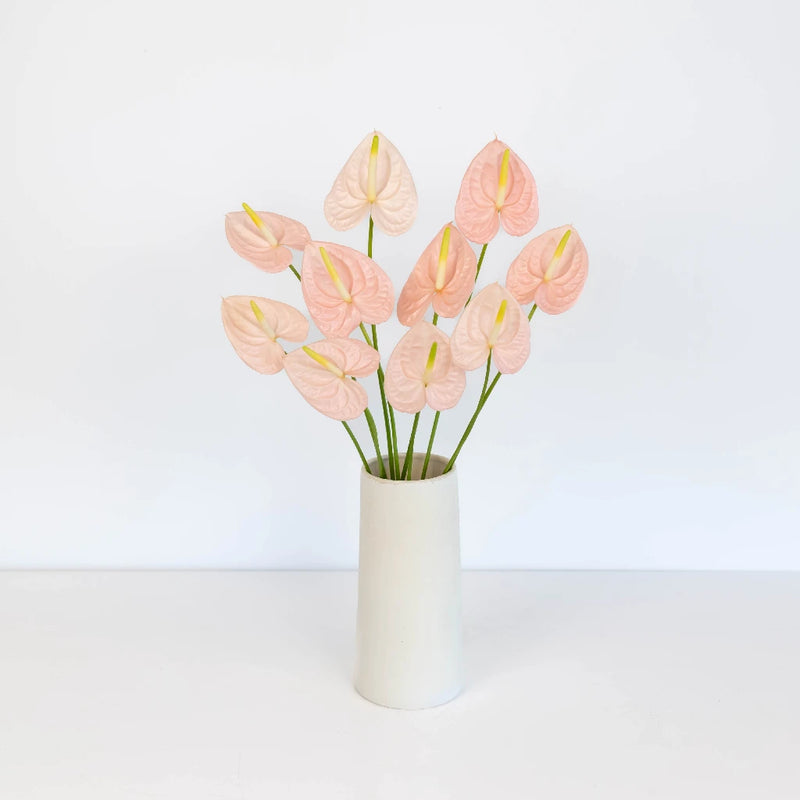 Anthurium Pink Tropical Flower Vase - Image