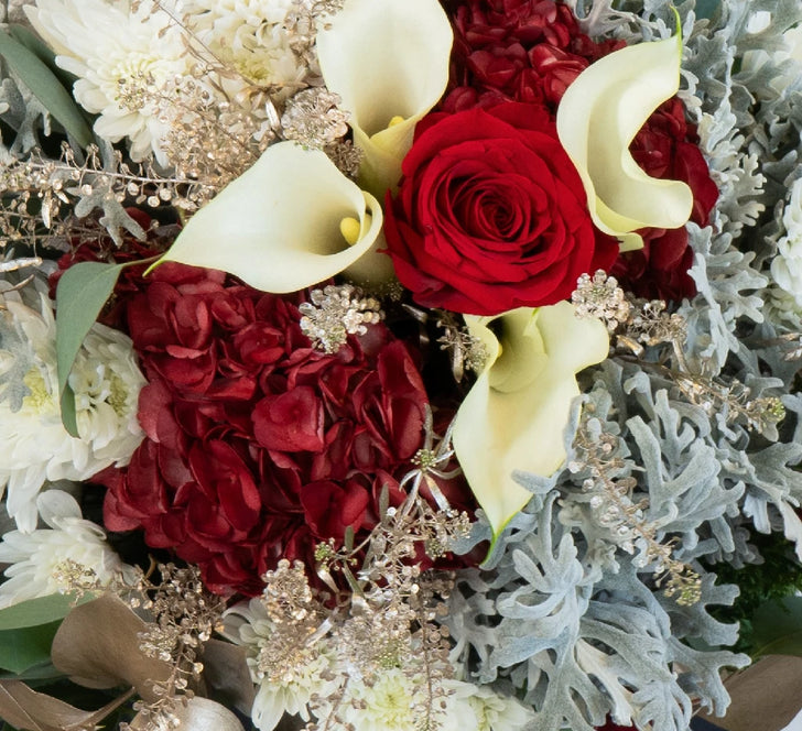 Antique Holiday Rose Bouquet Bar Kit Close Up - Image