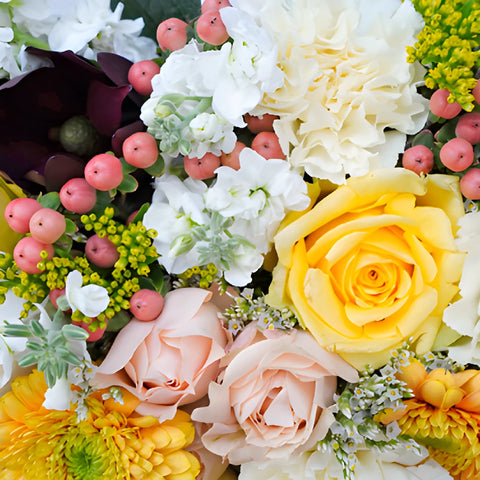 Vintage Yellow Flower Centerpiece