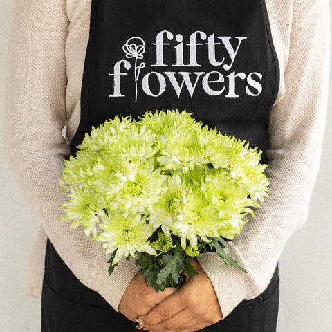 Appletini Dahlia Style Flower Apron - Image