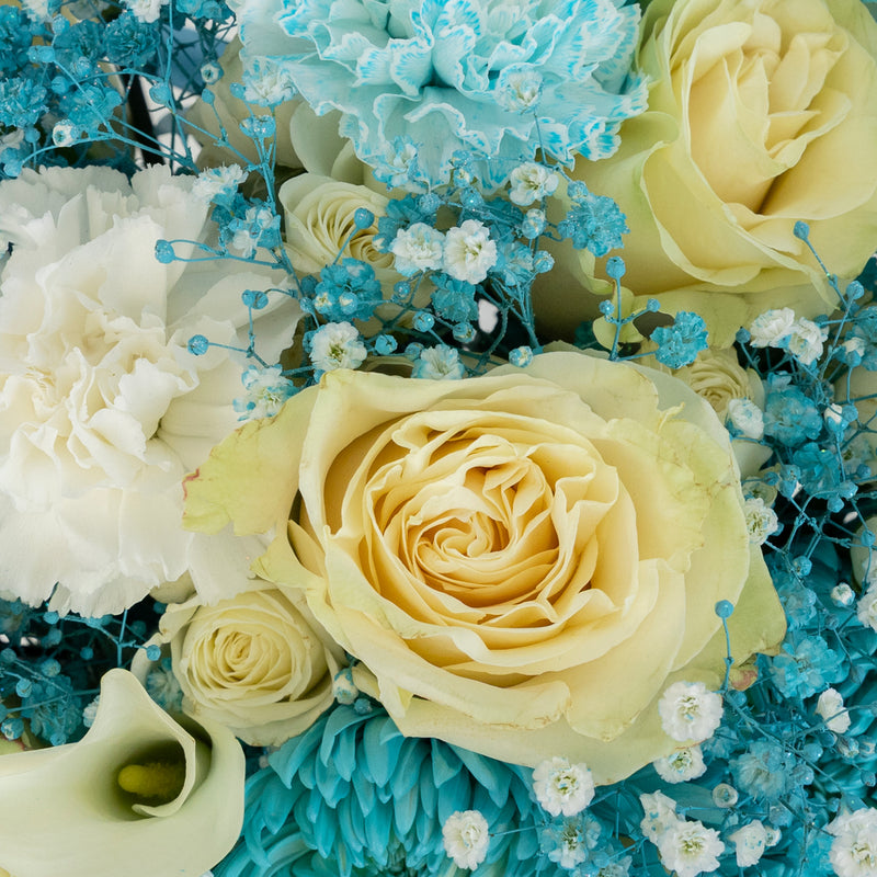 Aqua Bloom Diy Flower Kit Close Up - Image
