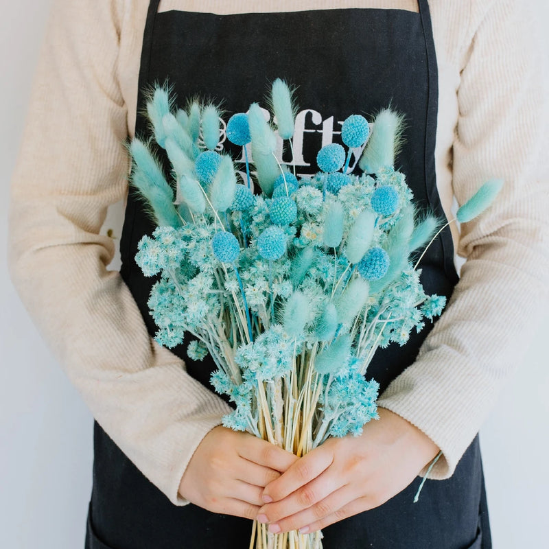 Aqua Blue Dried Flower Pack Vase - Image