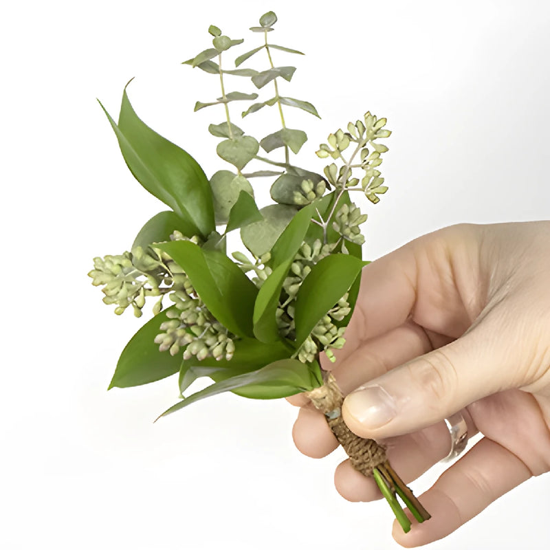 Forest Fern Bouquet and Boutonniere