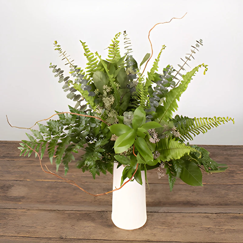 Forest Fern Bouquet and Boutonniere
