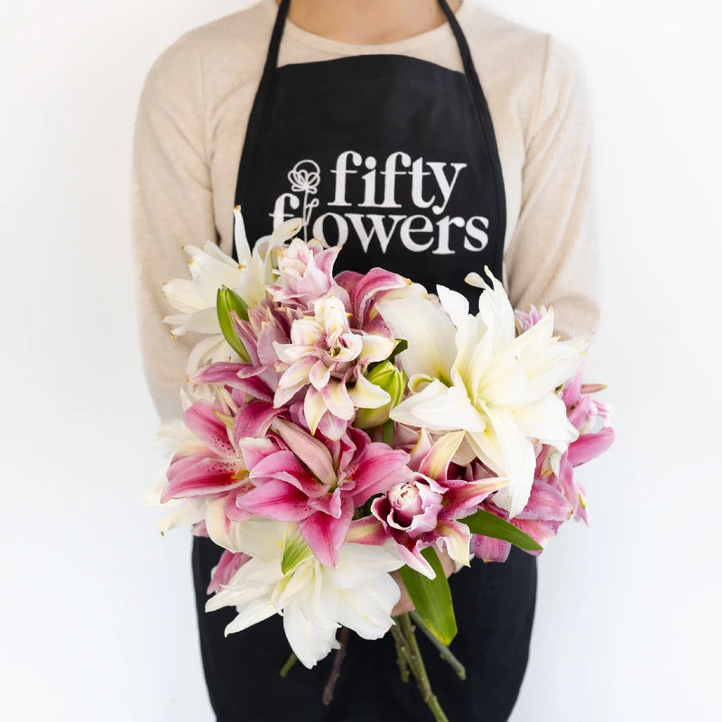 Assorted Rose Lily Vase - Image