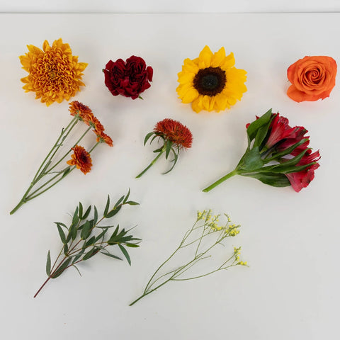 Autumn Dream Bouquet Bar Flower Kit Recipe - Image