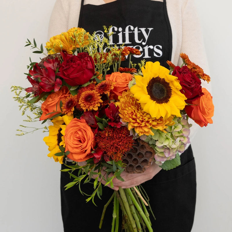 Autumn Dream Diy Flower Kit Apron - Image