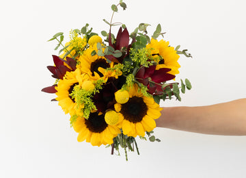 Autumn Sunset Flower Bouquet Close Up - Image