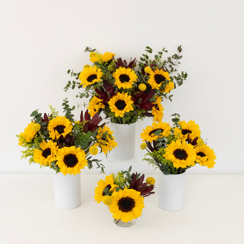 Autumn Sunset Flower Centerpieces Close Up - Image