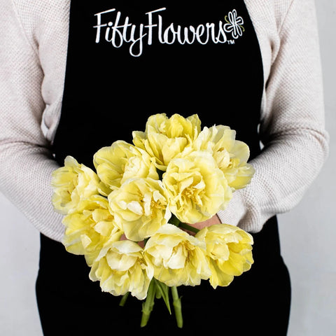 Avant Garde Double Tulip Flower Apron - Image