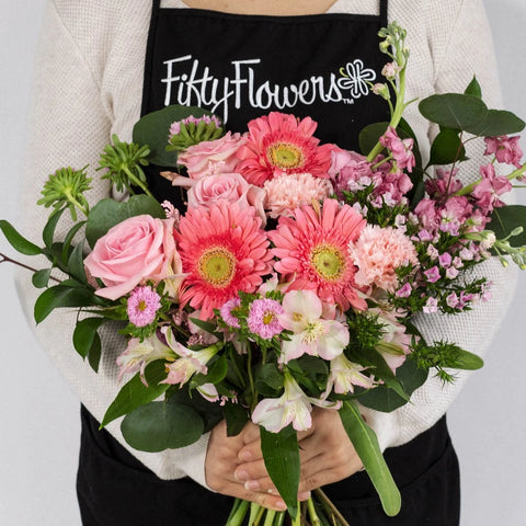 Baby Shower Pink Apron - Image