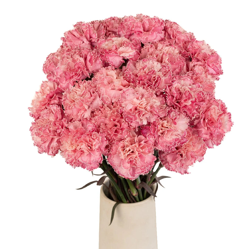 Baby Shower Pink Flower Carnation Vase - Image