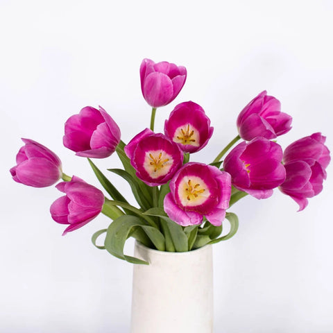 Barcelona Pink Bulk Tulips Vase - Image