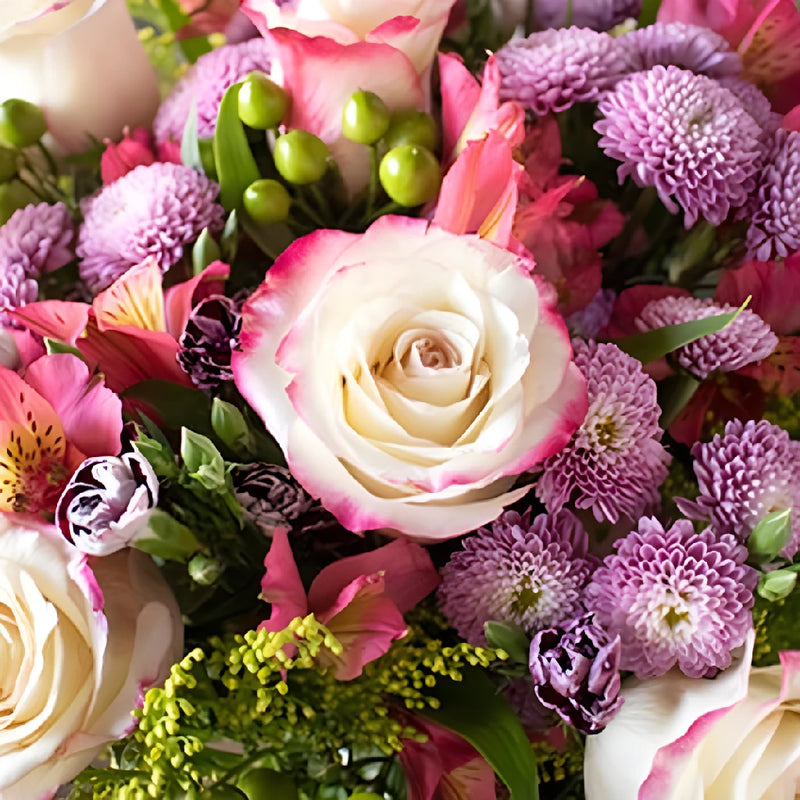 Be Bold Fresh Flowers Bouquet Close Up - Image