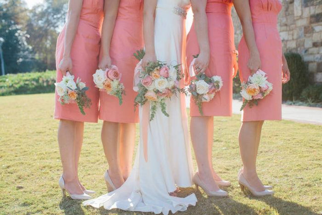 Romantic Peach and Coral Garden Wedding