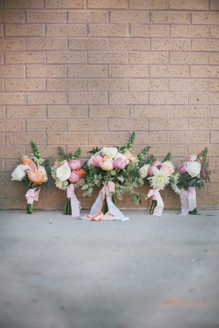 Romantic Peach and Coral Garden Wedding