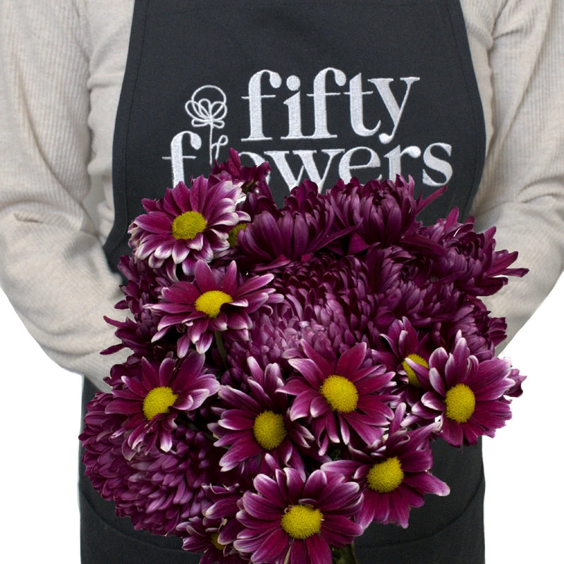 Berry Bombastic Wedding Flower Pack Apron - Image