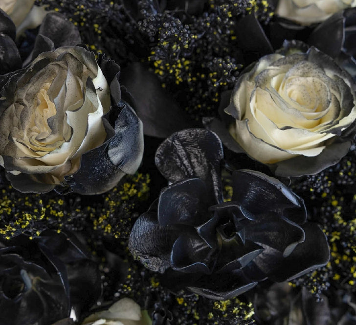 Black Velvet Diy Flower Kit Close Up - Image