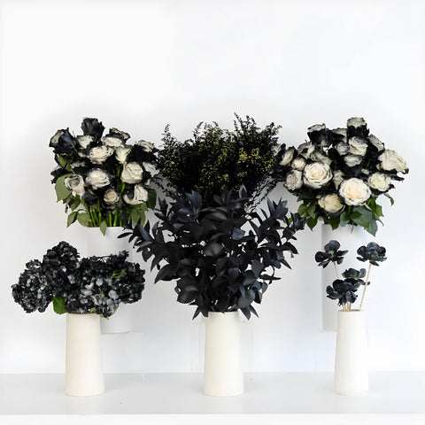 Black Velvet Diy Flower Kit Close Up - Image