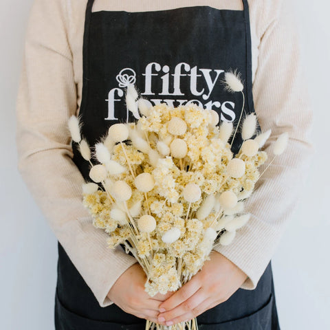 Bleached Dried Flower Pack Vase - Image