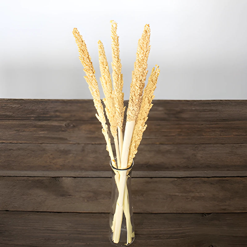 Bleached gorso grass DIY wedding flowers
