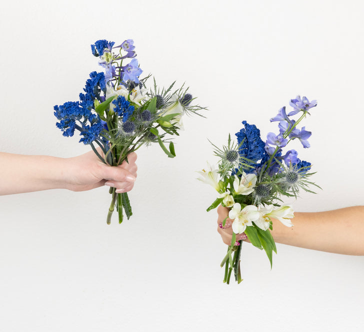 Blue Magic Flower Bouquet Bar Flower Kit Stem - Image