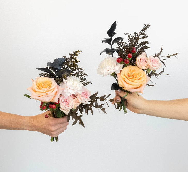 Blush & Berries Bouquet Bar Flower Kit Recipe - Image