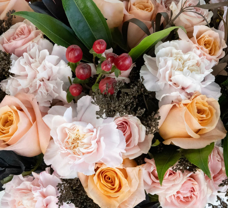 Blush & Berries Flower Centerpieces Hand - Image
