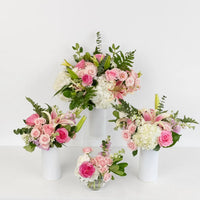 Blush Bulk Flower Centerpieces Close Up - Image