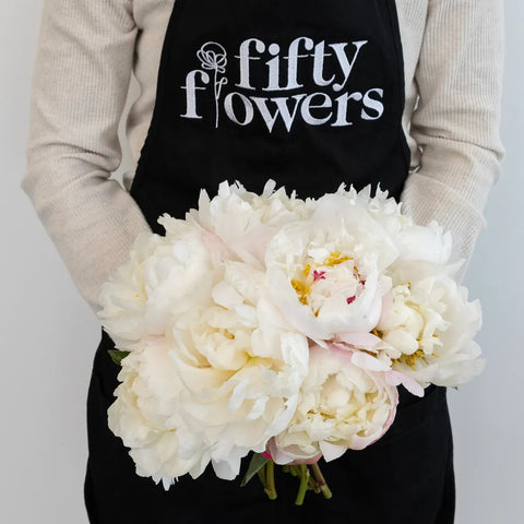 Blush Pink Peonies For Mothers Day Vase - Image