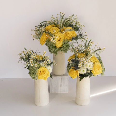 Boho Chic Flower Centerpiece Vase - Image