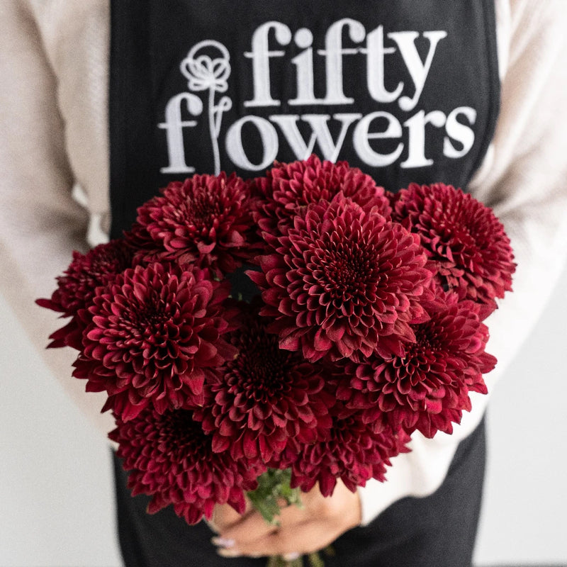 Bolero Red Cremon Flower Apron - Image