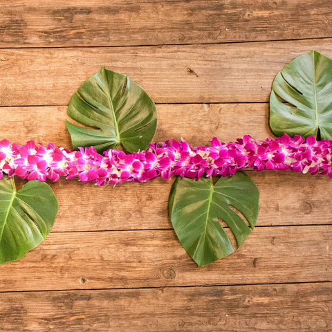 Orchids Bombay Wholesale Garland On a Table