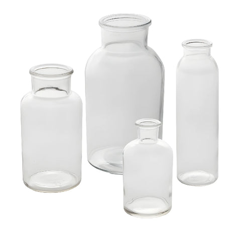 Bottle Glass Bud Vase Close Up - Image