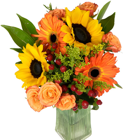Sunflowers and Gerbera Daisies Centerpiece