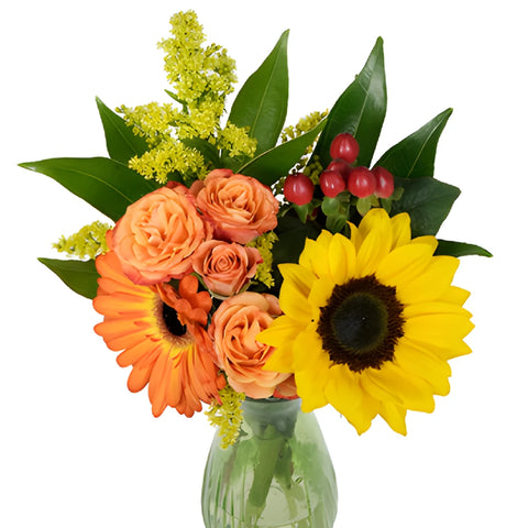 Sunflowers and Gerbera Daisies Centerpiece