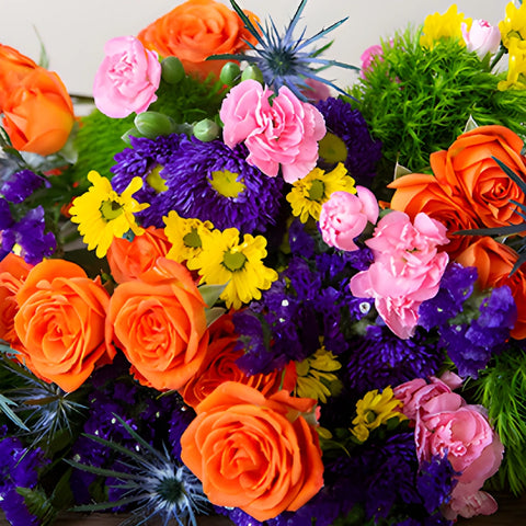 Bright Bohemian DIY Flower Kit Up Close