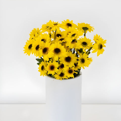 Bright Yellow Novelty Viking Pom Flower Apron - Image