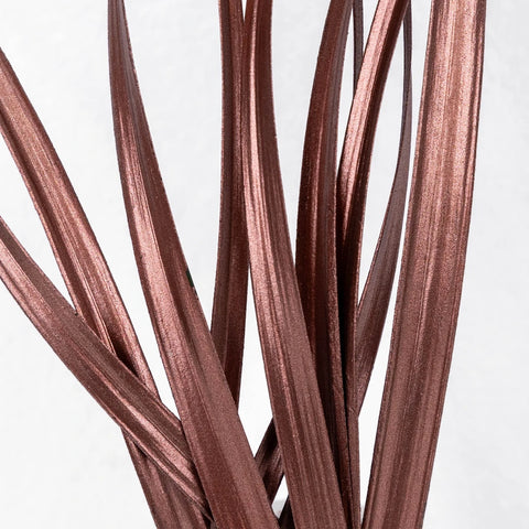 Bronzed Rose Gold Metallic Lily Grass Close Up - Image